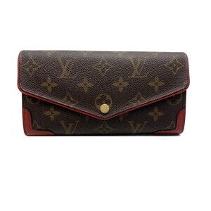Louis Vuitton Monogram Wallet Sala Retiro Cerise Red Long
